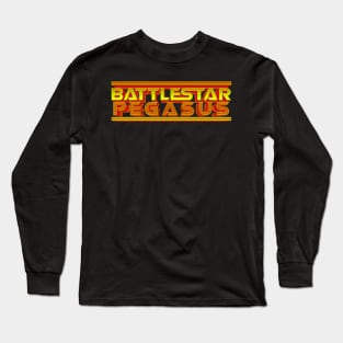 Battlestar Pegasus - Golden Logo Long Sleeve T-Shirt